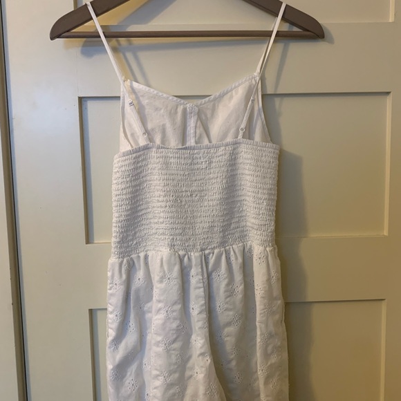 White Front-Tie Romper - Picture 3 of 4